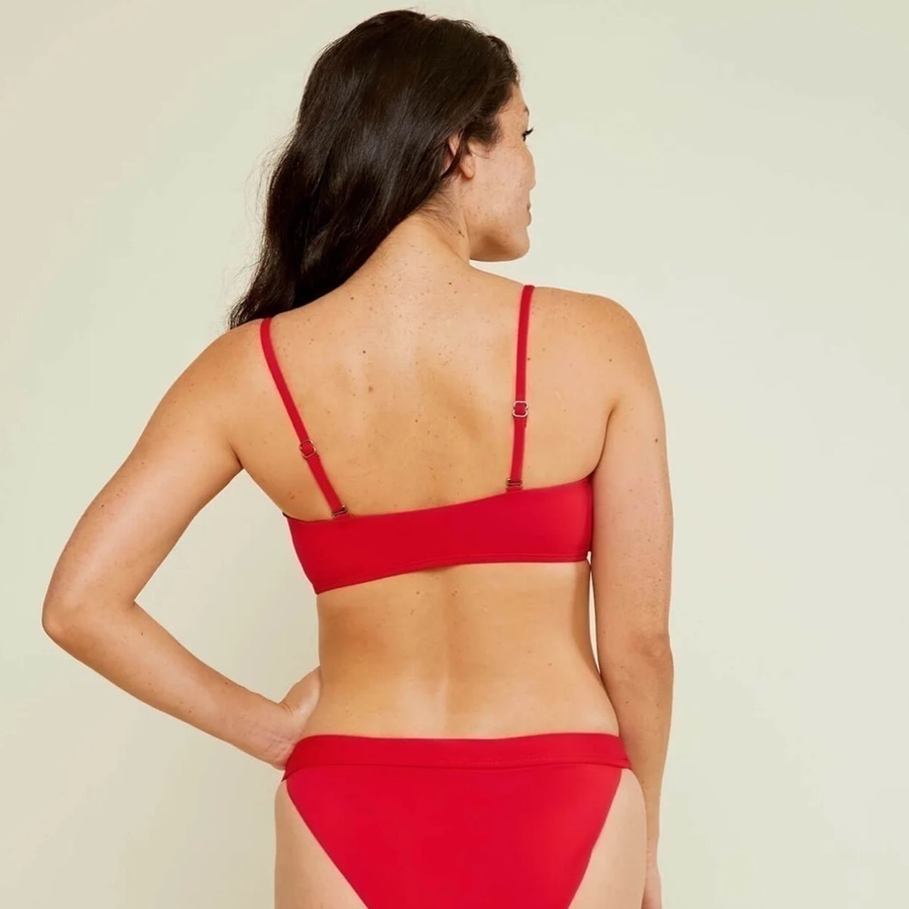 ANDIE The Rio Top In Cherry Red - Picture 2 of 4